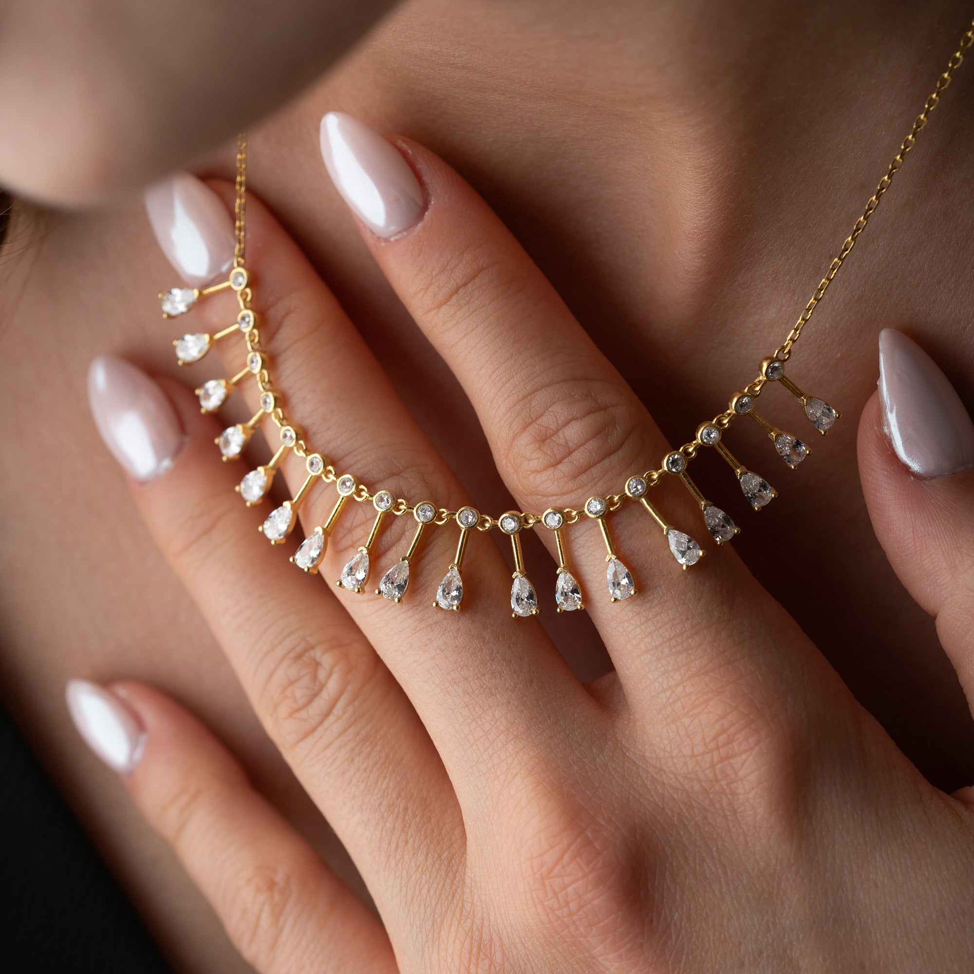 NİRİA TAŞLI KOLYE | 925 GÜMÜŞ