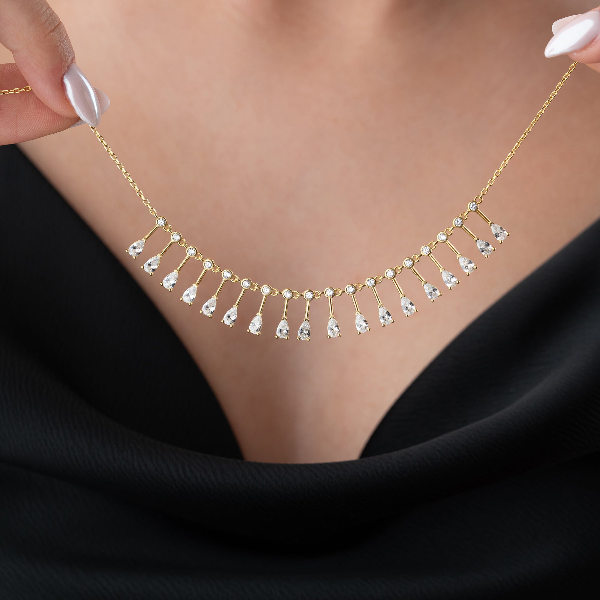 NİRİA TAŞLI KOLYE | 925 GÜMÜŞ