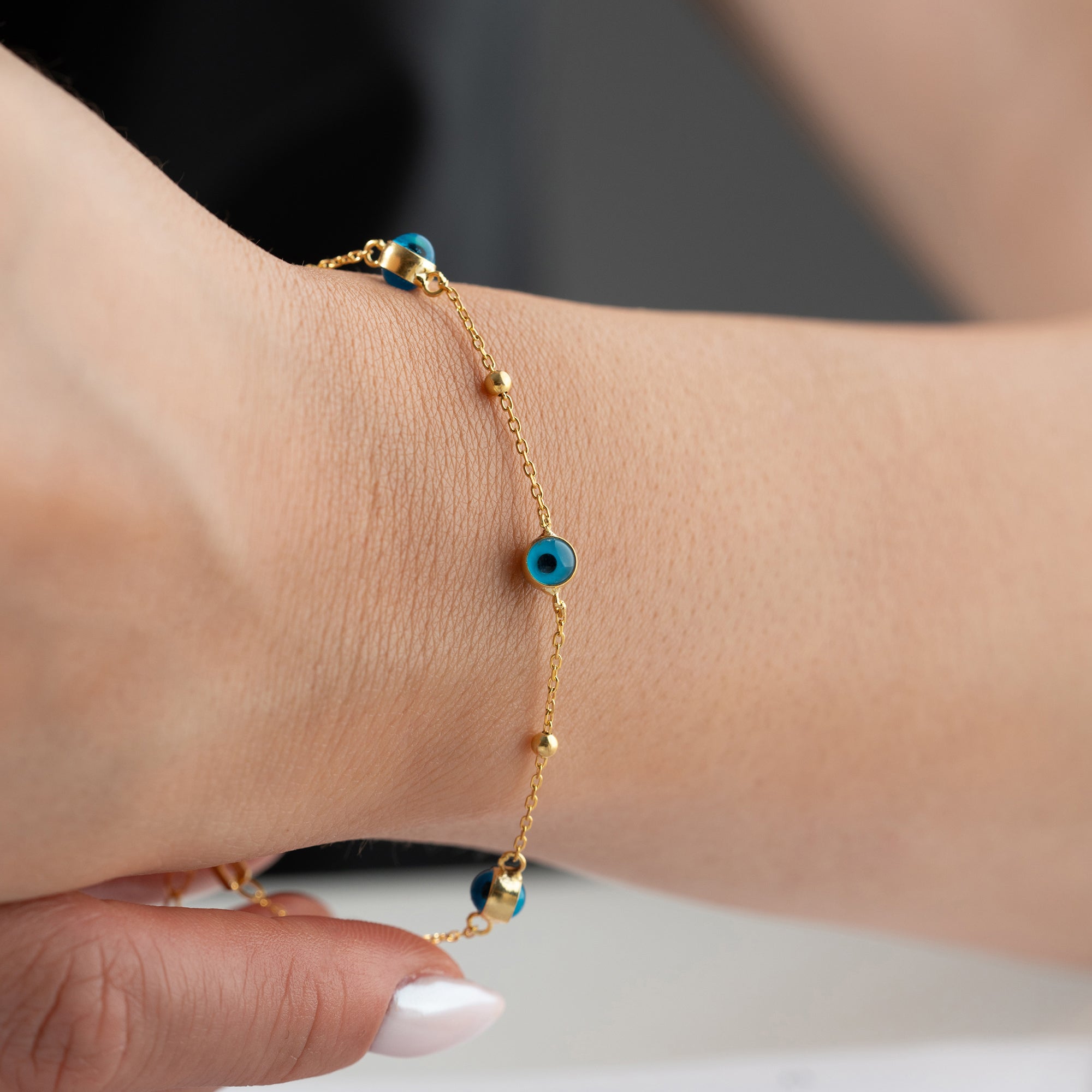 BULLET NAZAR BİLEKLİK | 925 GÜMÜŞ