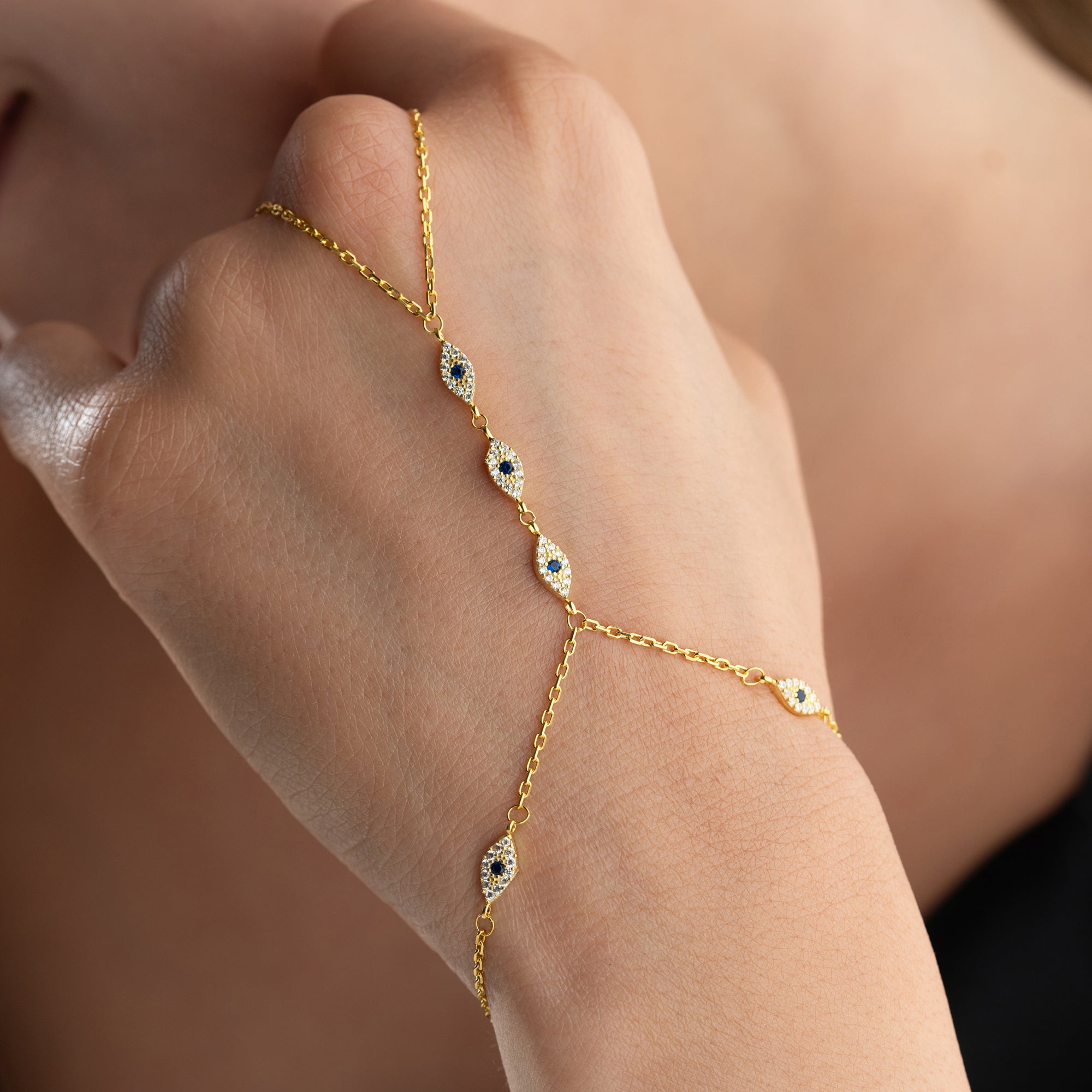 MİNİ MAVİ GÖZLÜ ŞAHMERAN | 925 GÜMÜŞ