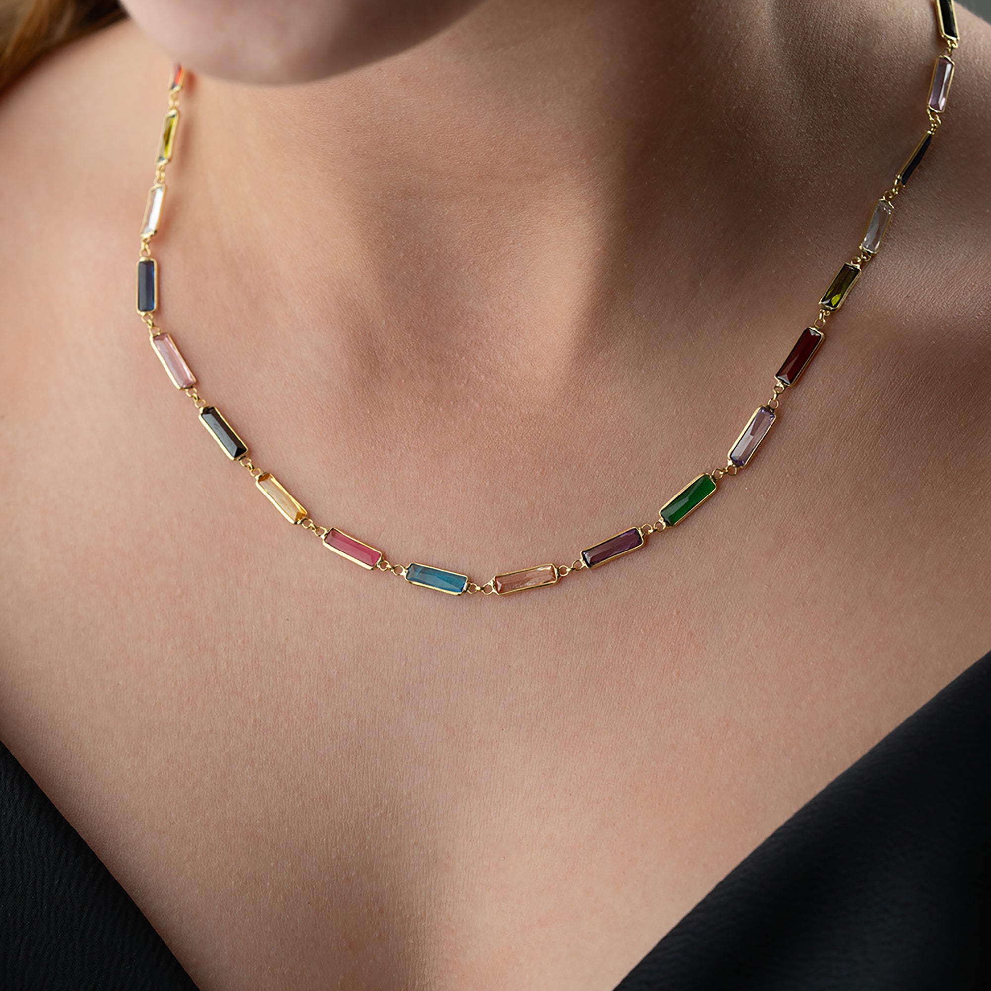 MİX BAGET KOLYE  | 925 GÜMÜŞ