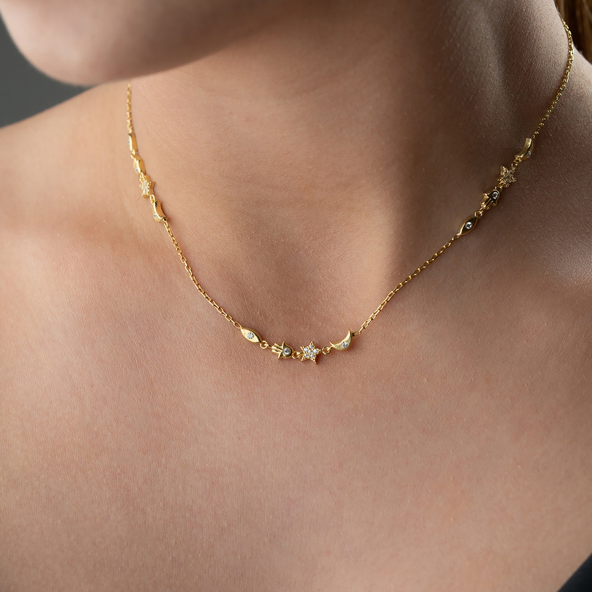 TRİO NYX KOLYE  | 925 GÜMÜŞ