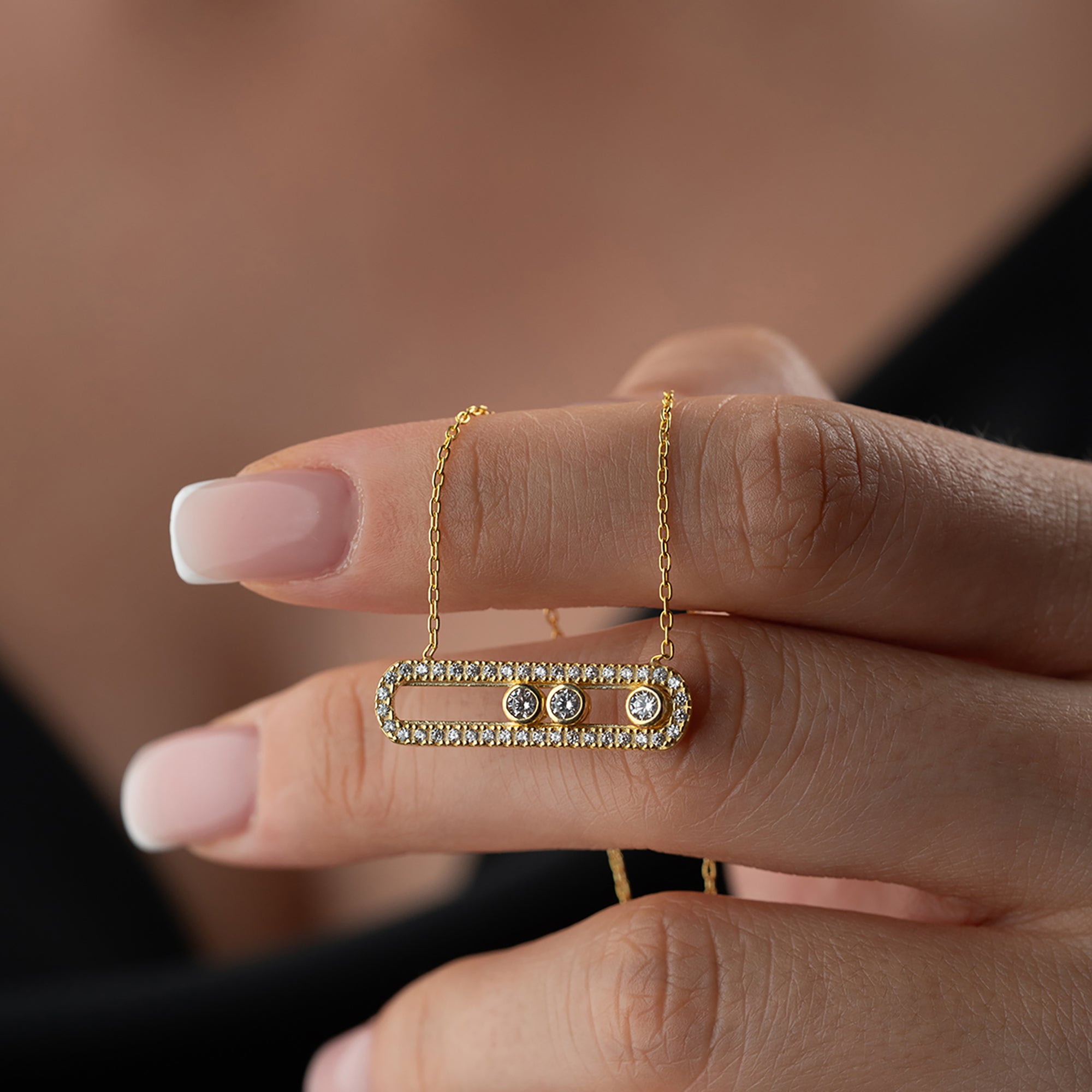 LUMİNA TAŞLI KOLYE | 925 GÜMÜŞ