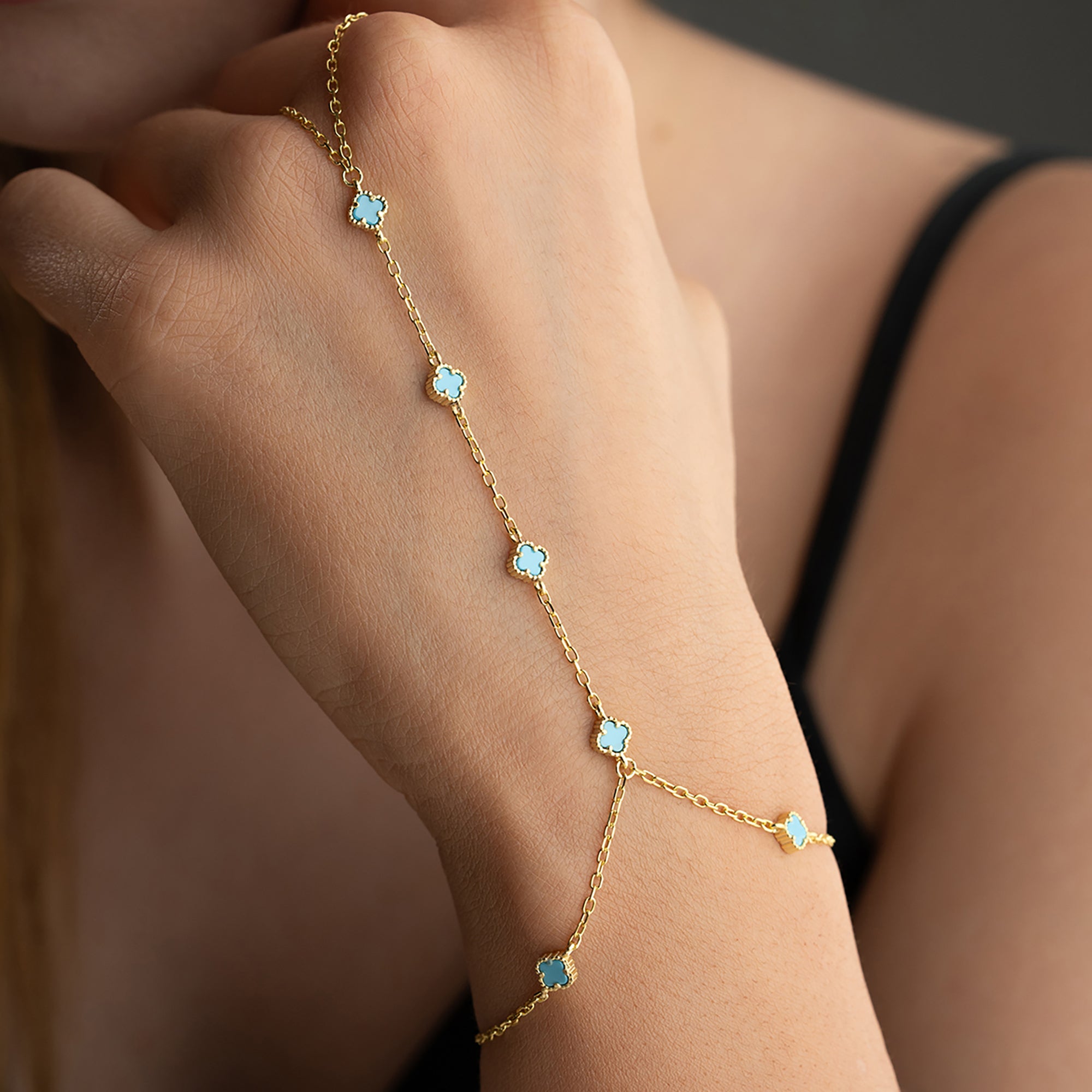 TURKUAZ MİNİ YONCA ŞAHMERAN | 925 GÜMÜŞ