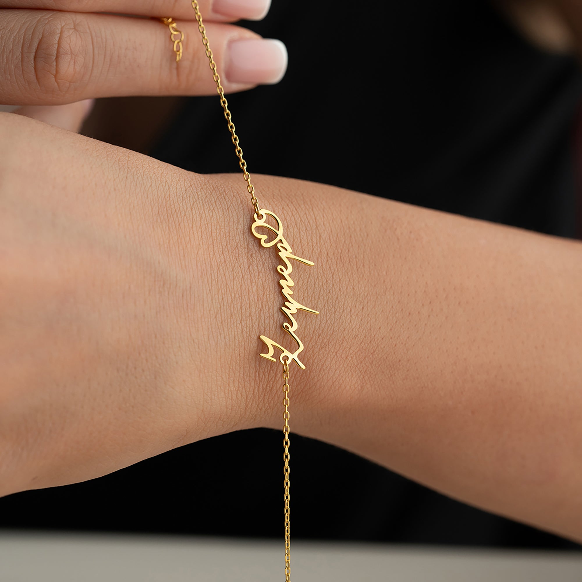 KALPLİ İSİM BİLEKLİK | 925 GÜMÜŞ