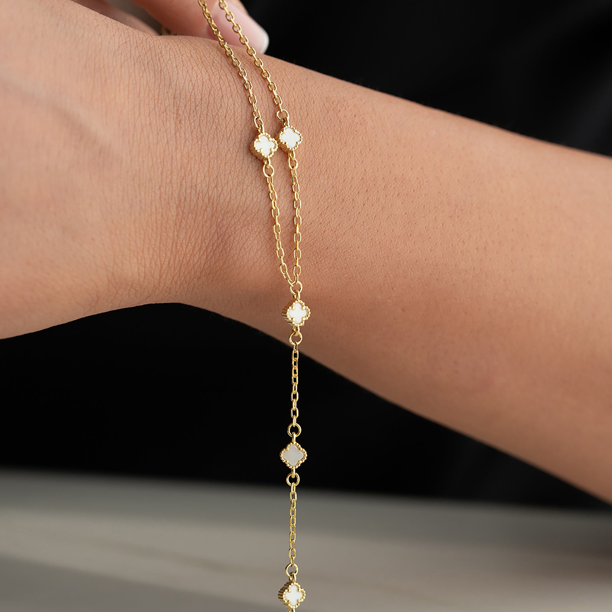 BEYAZ MİNİ YONCA ŞAHMERAN | 925 GÜMÜŞ