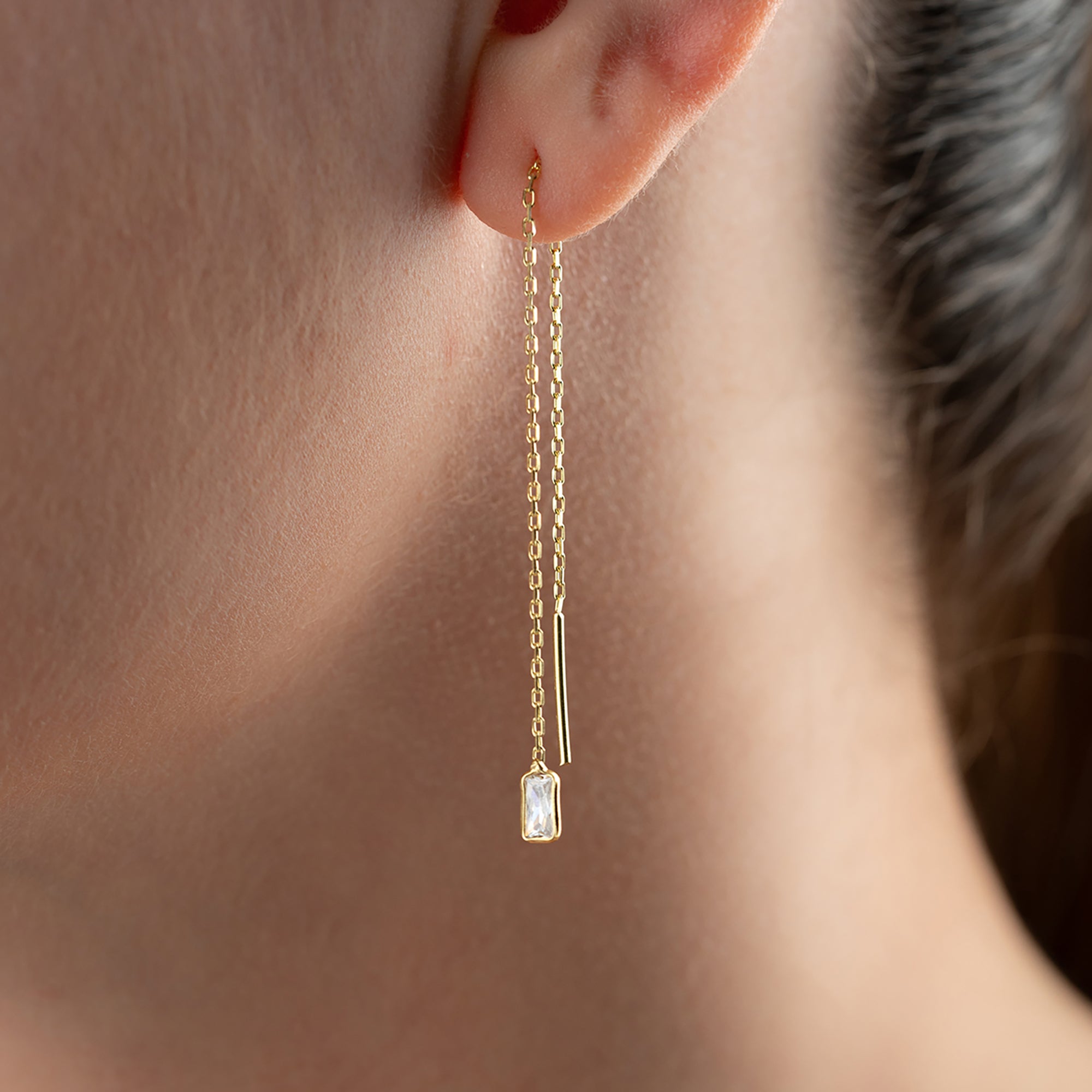 SALLANTILI BAGET KÜPE | 925 GÜMÜŞ