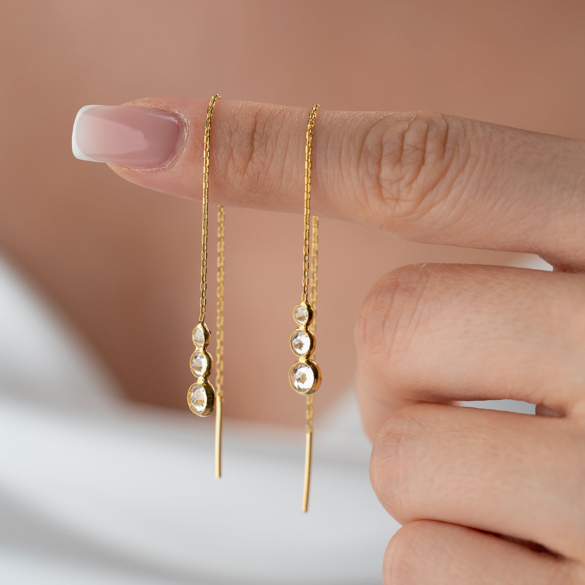 TRİO ZİRKON KÜPE | 925 GÜMÜŞ