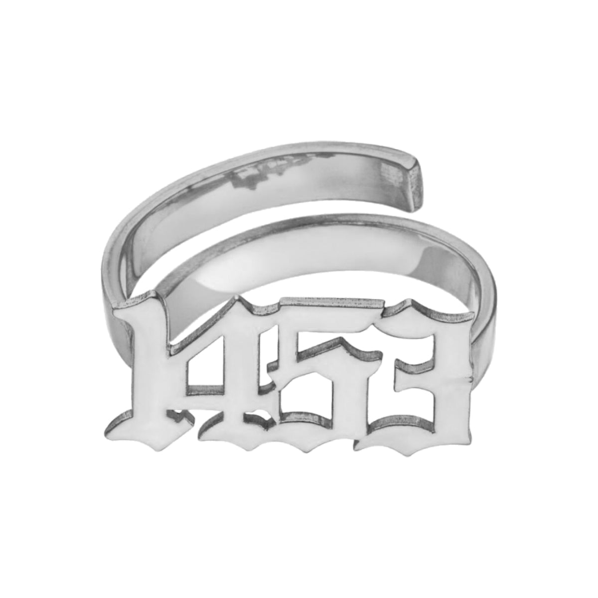 Kişiye Özel Gotik Font Tarihli Yüzük | 925 Ayar Gümüş – Jeweliay Jewelry – 3