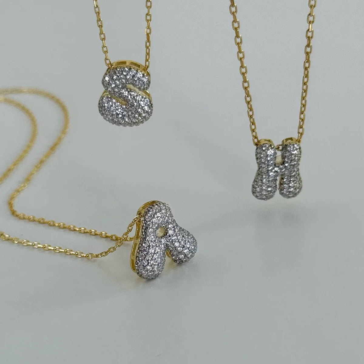 BUBBLE HARF KOLYE | 925 GÜMÜŞ