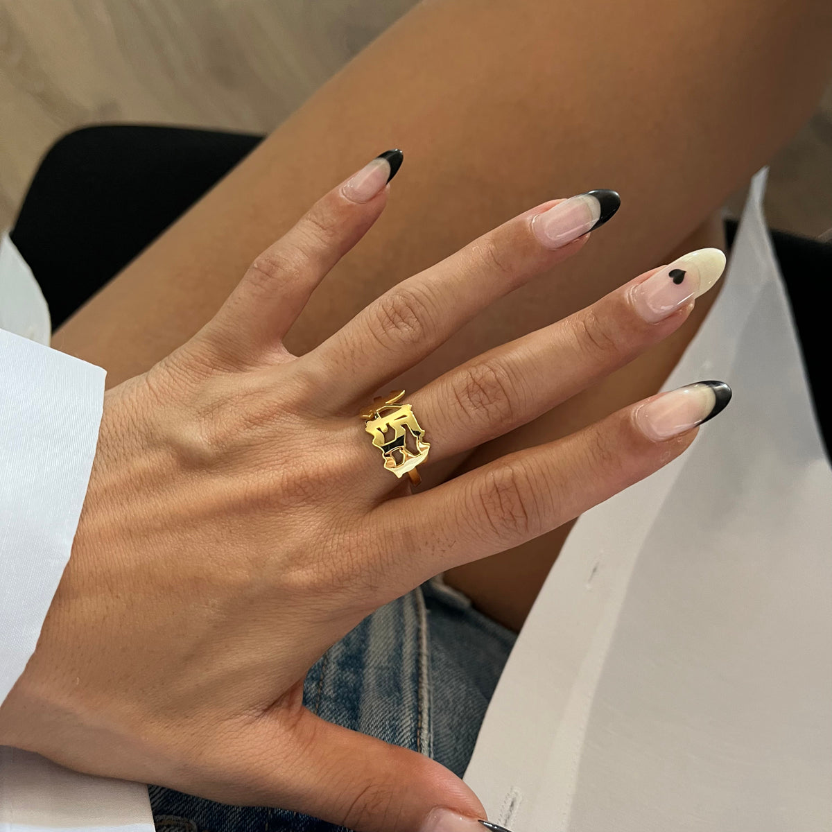 Kişiye Özel Gotik Font Tarihli Yüzük | 925 Ayar Gümüş – Jeweliay Jewelry – 2