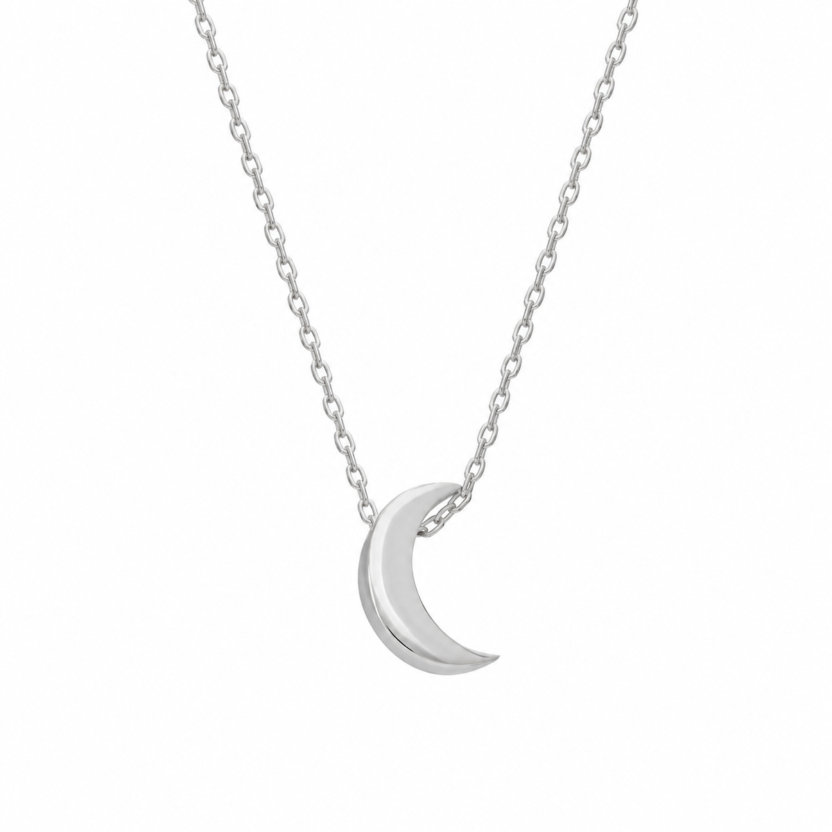 Ay Figürlü Kolye | 925 Ayar Gümüş – Jeweliay Jewelry – 2 – Silver beyaz fon #RENK_silver