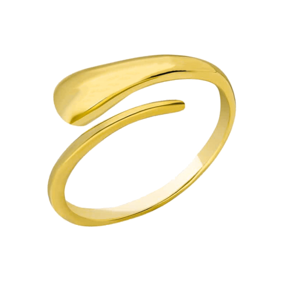 Ayarlanabilir Damla Model Yüzük | 925 Ayar Gümüş – Jeweliay Jewelry – 1 – Gold beyaz fon #RENK_gold