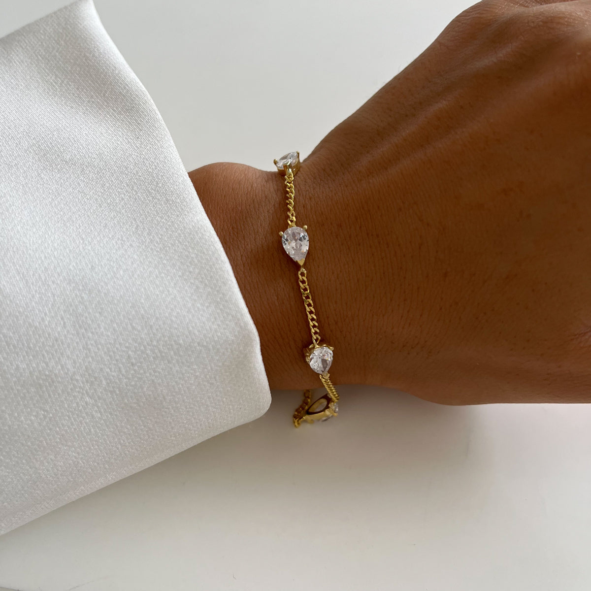 Damla Taşlı Gurmet Bileklik | 925 Ayar Gümüş – Jeweliay Jewelry – 4
