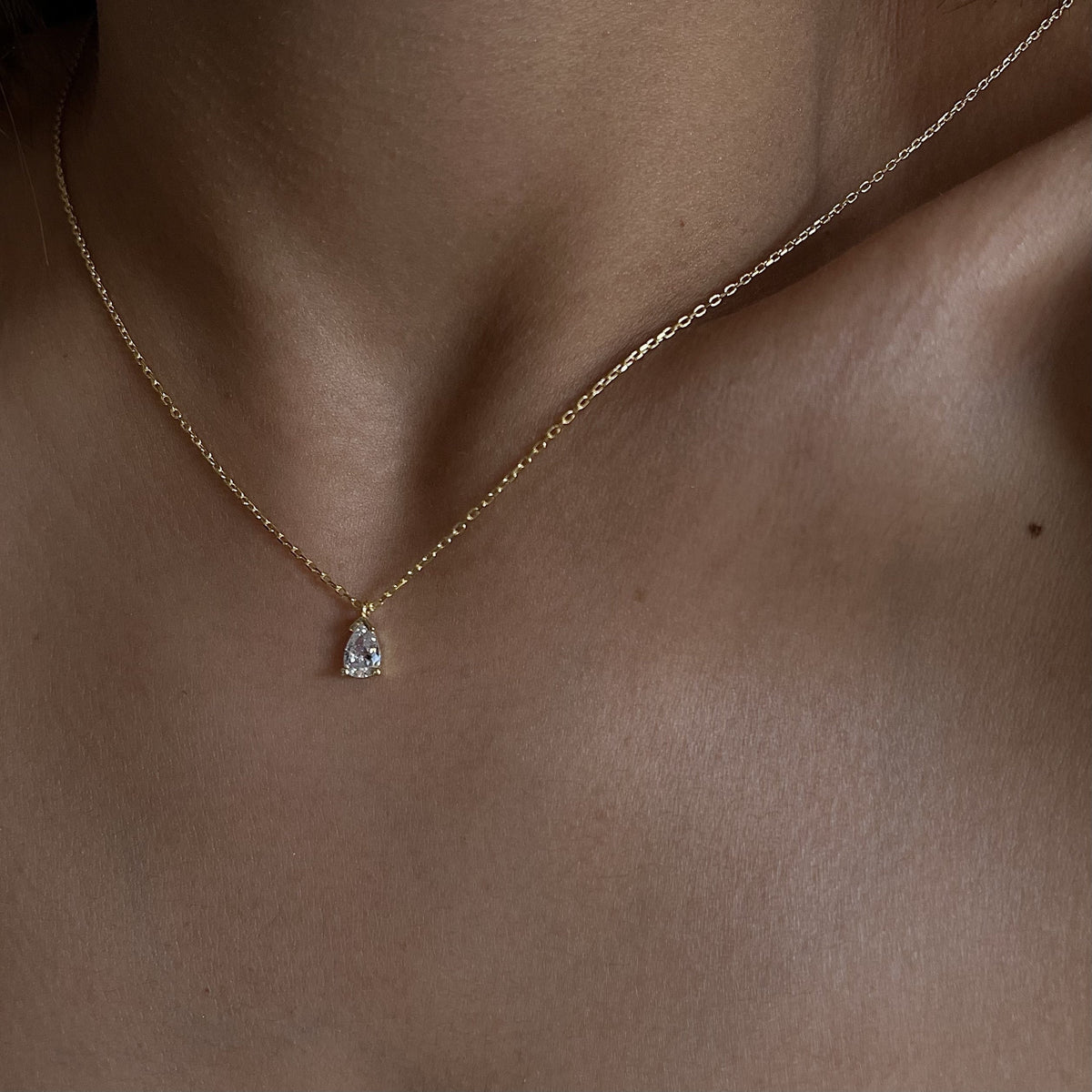 Damla Taşlı Kolye | 925 Ayar Gümüş – Jeweliay Jewelry – 4