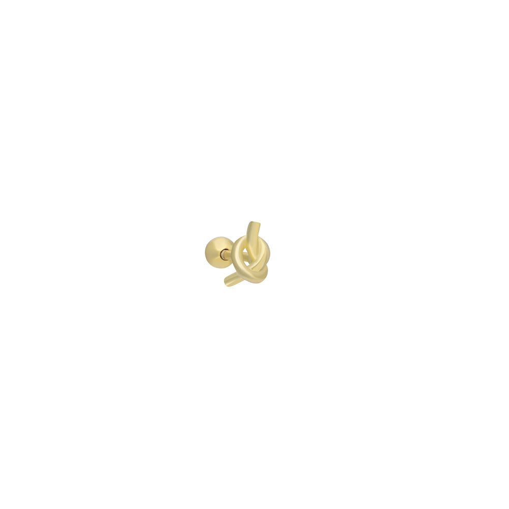 Düğüm Detaylı Piercing | 925 Ayar Gümüş – Jeweliay Jewelry – 1 – Gold beyaz fon #RENK_gold