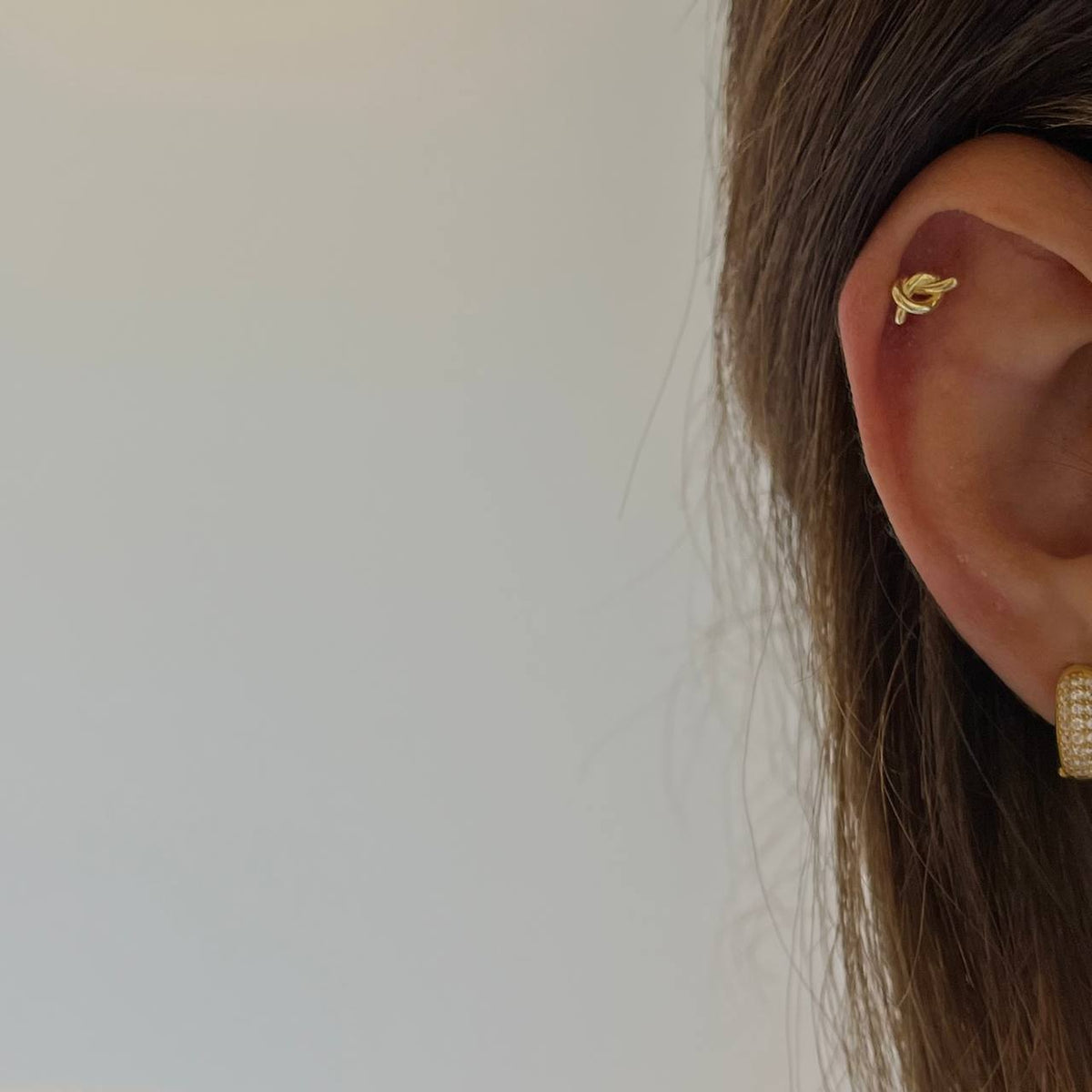 Düğüm Detaylı Piercing | 925 Ayar Gümüş – Jeweliay Jewelry – 4