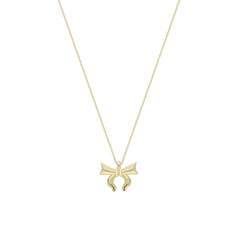 Fiyonk Kolye | 925 Ayar Gümüş – Jeweliay Jewelry – 1 – Gold beyaz fon #RENK_gold