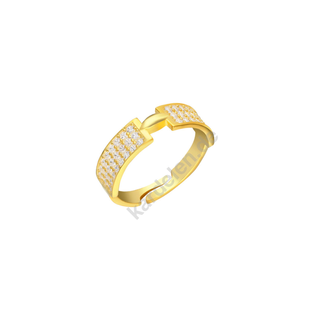 Haylie Zirkon Taşlı Yüzük | 925 Ayar Gümüş – Jeweliay Jewelry – 1 – Gold beyaz fon #RENK_gold