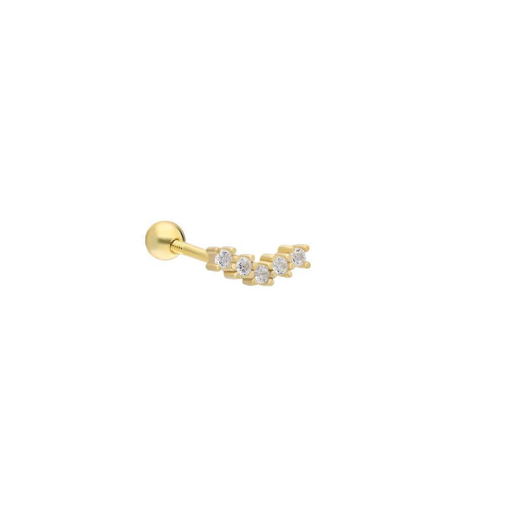 Hill Taşlı Piercing | 925 Ayar Gümüş – Jeweliay Jewelry – 1 – Gold beyaz fon #RENK_gold