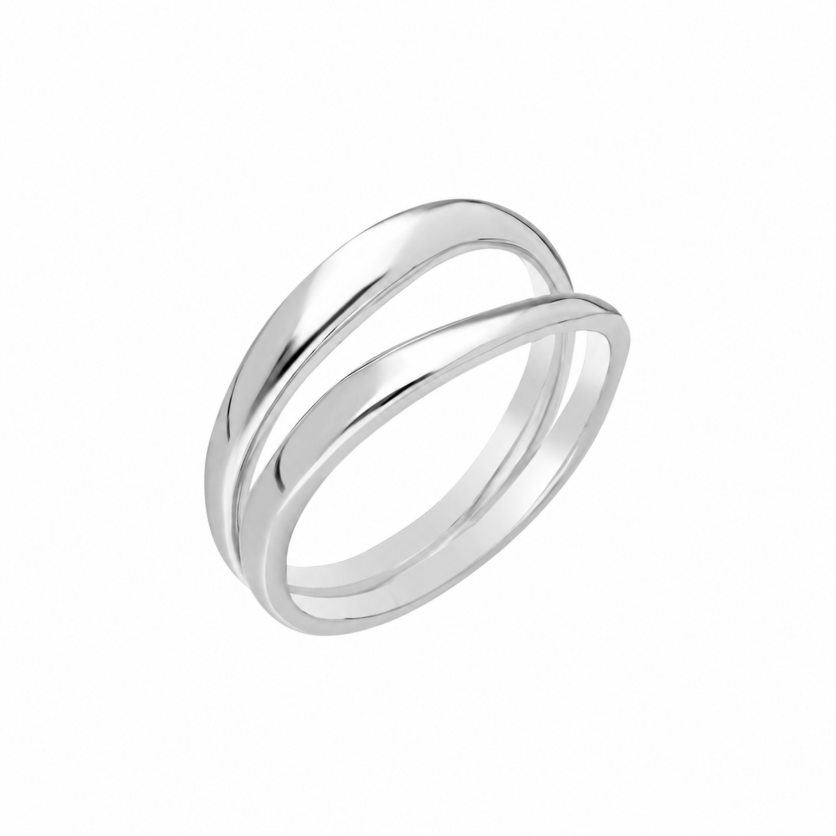 İkili Basic Yüzük | 925 Ayar Gümüş – Jeweliay Jewelry – 2 – Silver beyaz fon #RENK_silver