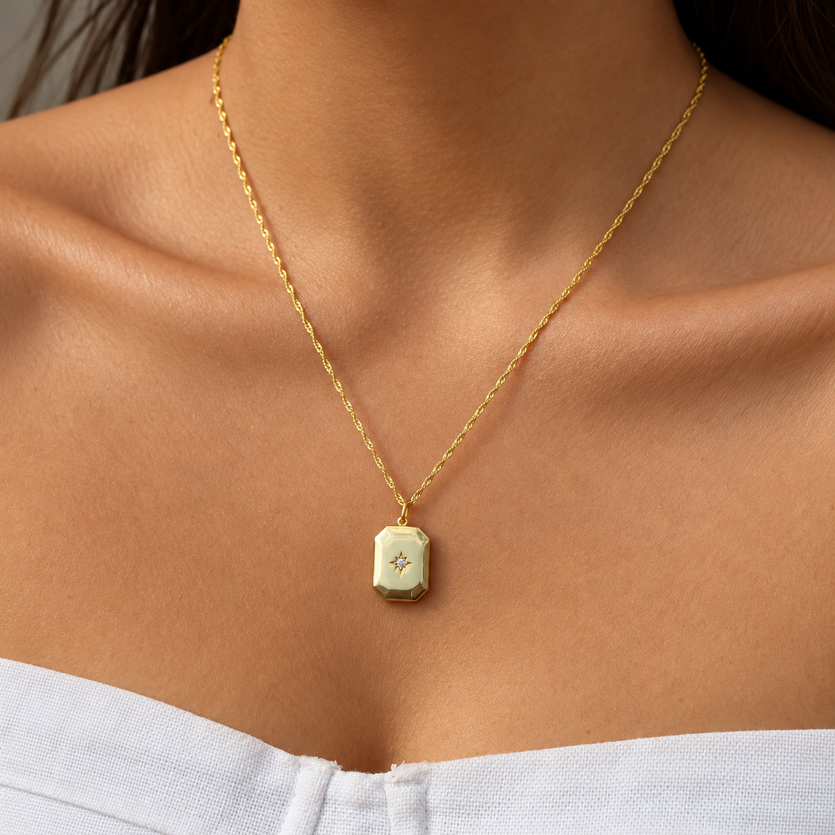 Kişiye Özel Kutup Yıldızı Fotoğraflı Kapaklı Kolye | 925 Ayar Gümüş – Jeweliay Jewelry – 4