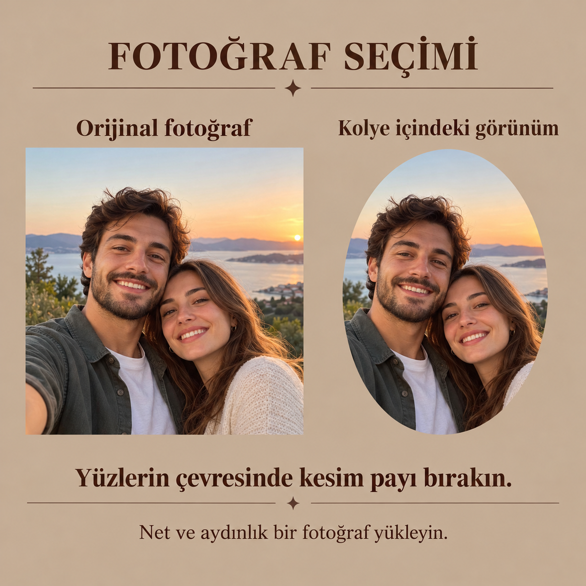 Kişiye Özel Antik Güneş Desenli Fotoğraflı Kapaklı Kolye | 925 Ayar Gümüş – Jeweliay Jewelry – 5