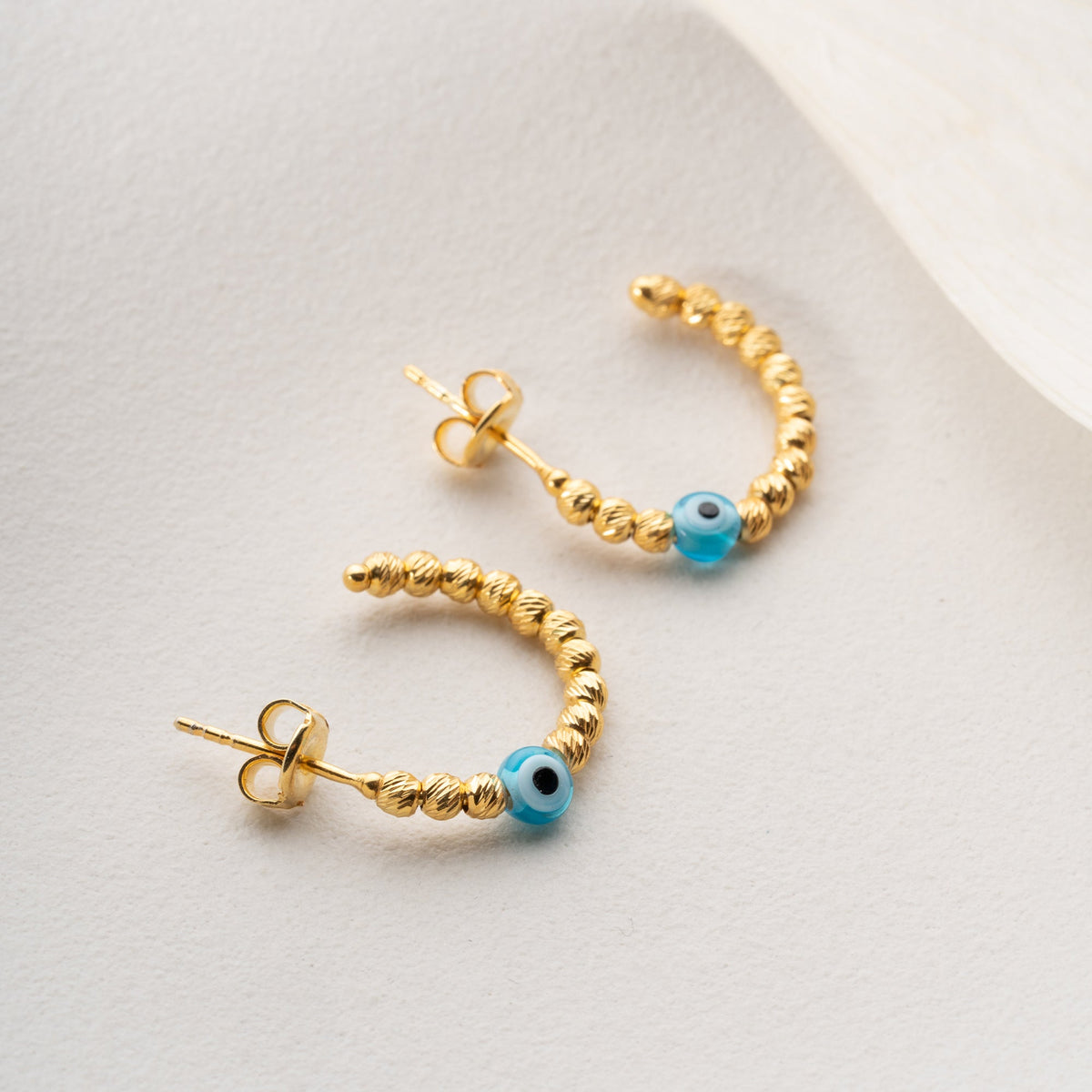 Kalemli Dorica Nazar Küpe | 925 Ayar Gümüş – Jeweliay Jewelry – 5