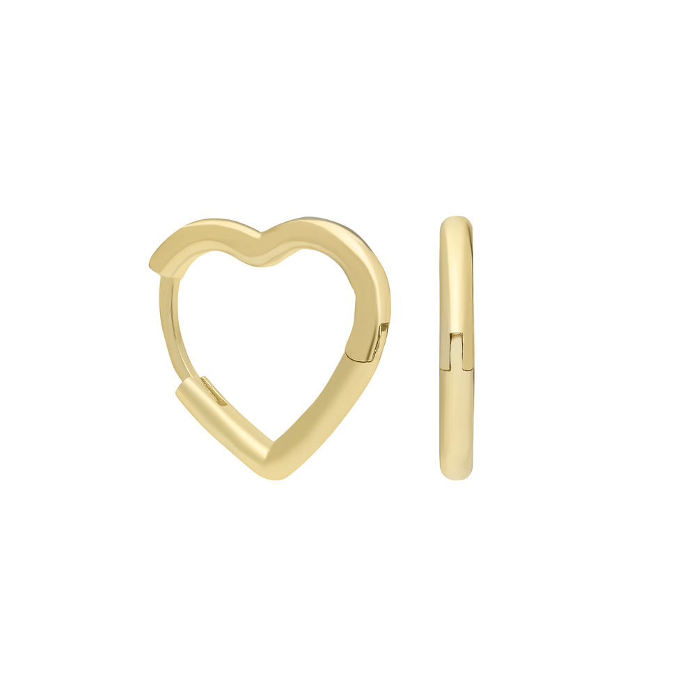 Kalp Mengeç Küpe | 925 Ayar Gümüş – Jeweliay Jewelry – 1 – Gold beyaz fon #RENK_gold