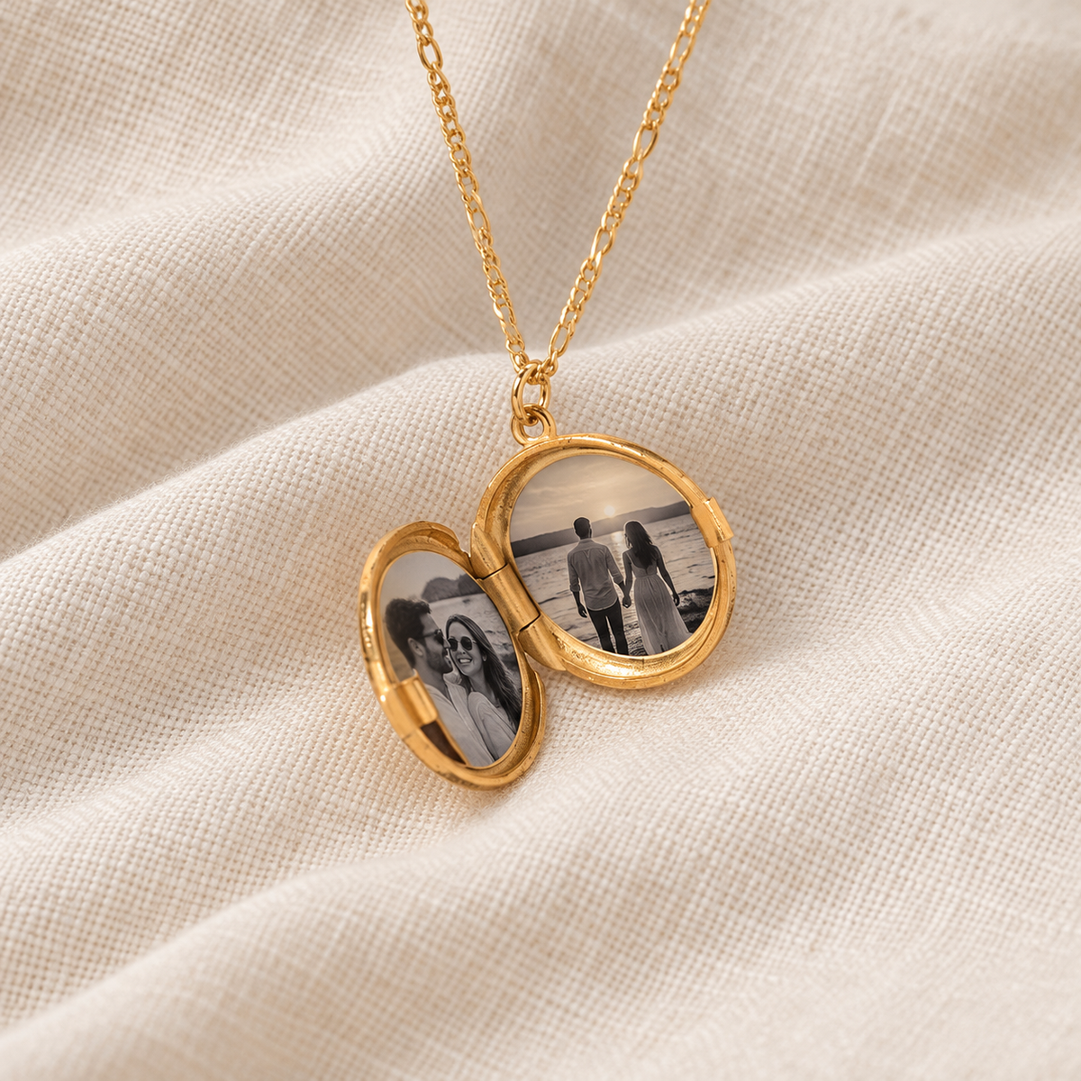 Kişiye Özel Antik Kuş Desenli Fotoğraflı Kapaklı Kolye | 925 Ayar Gümüş – Jeweliay Jewelry – 2