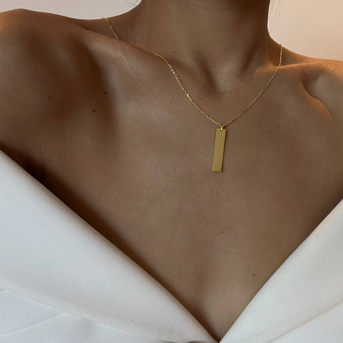 Kişiye Özel Dikey Plaka Gurmet Zincir Kolye | 925 Ayar Gümüş – Jeweliay Jewelry – 8
