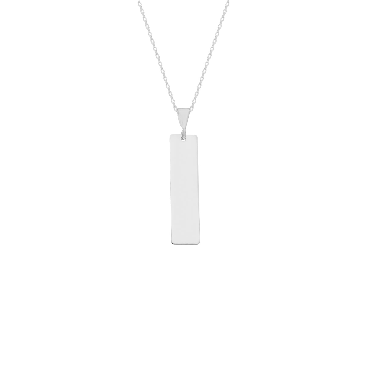 Kişiye Özel Dikey Plaka Gurmet Zincir Kolye | 925 Ayar Gümüş – Jeweliay Jewelry – 9