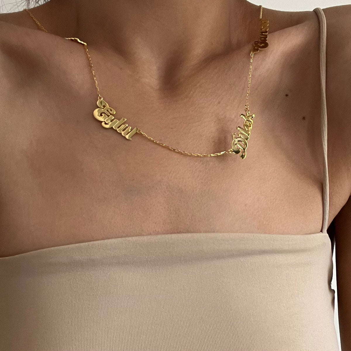 Kişiye Özel Dört İsimli Aile Kolye | 925 Ayar Gümüş – Jeweliay Jewelry – 4