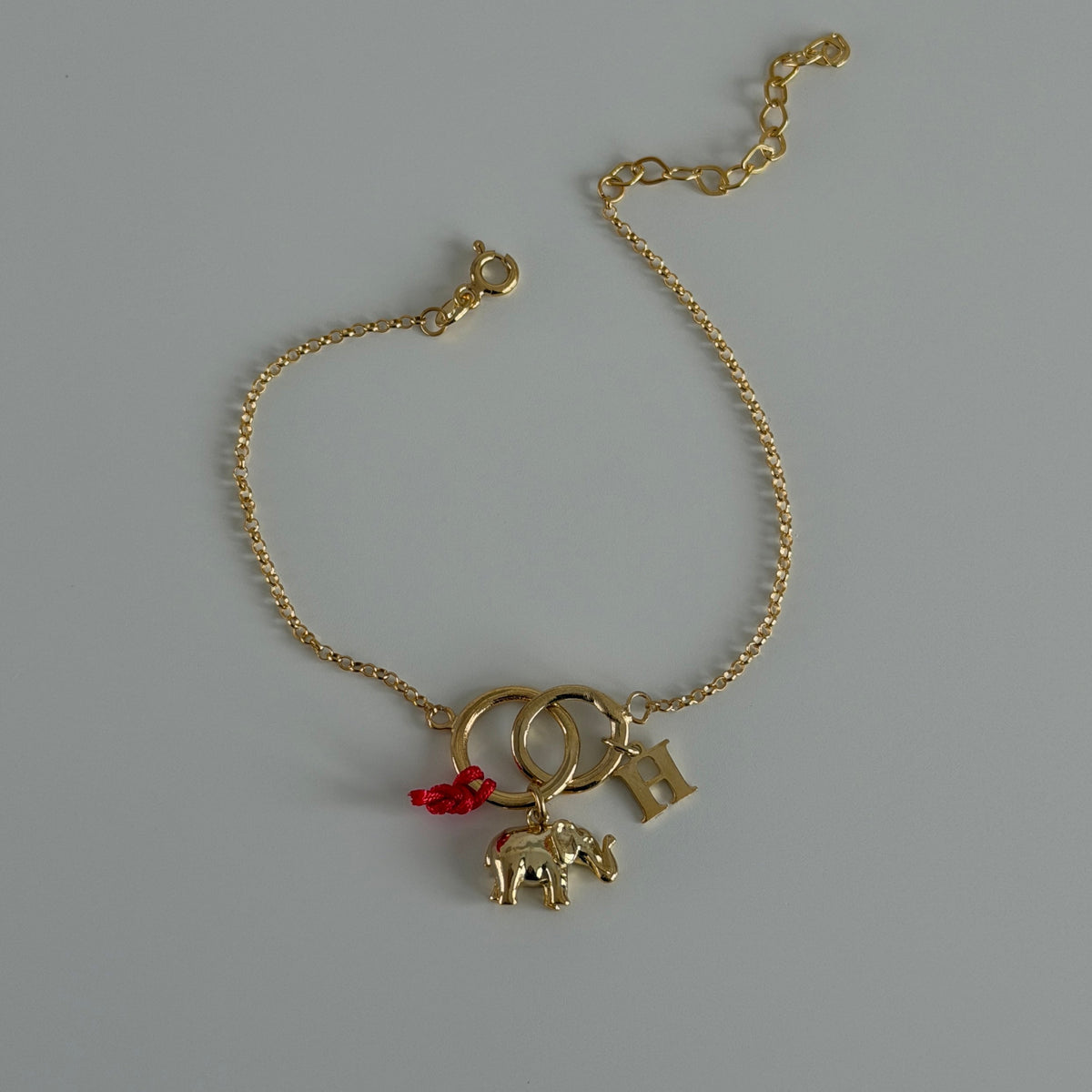 Kişiye Özel Harfli Filli Şans Bileklik | 925 Ayar Gümüş – Jeweliay Jewelry – 7