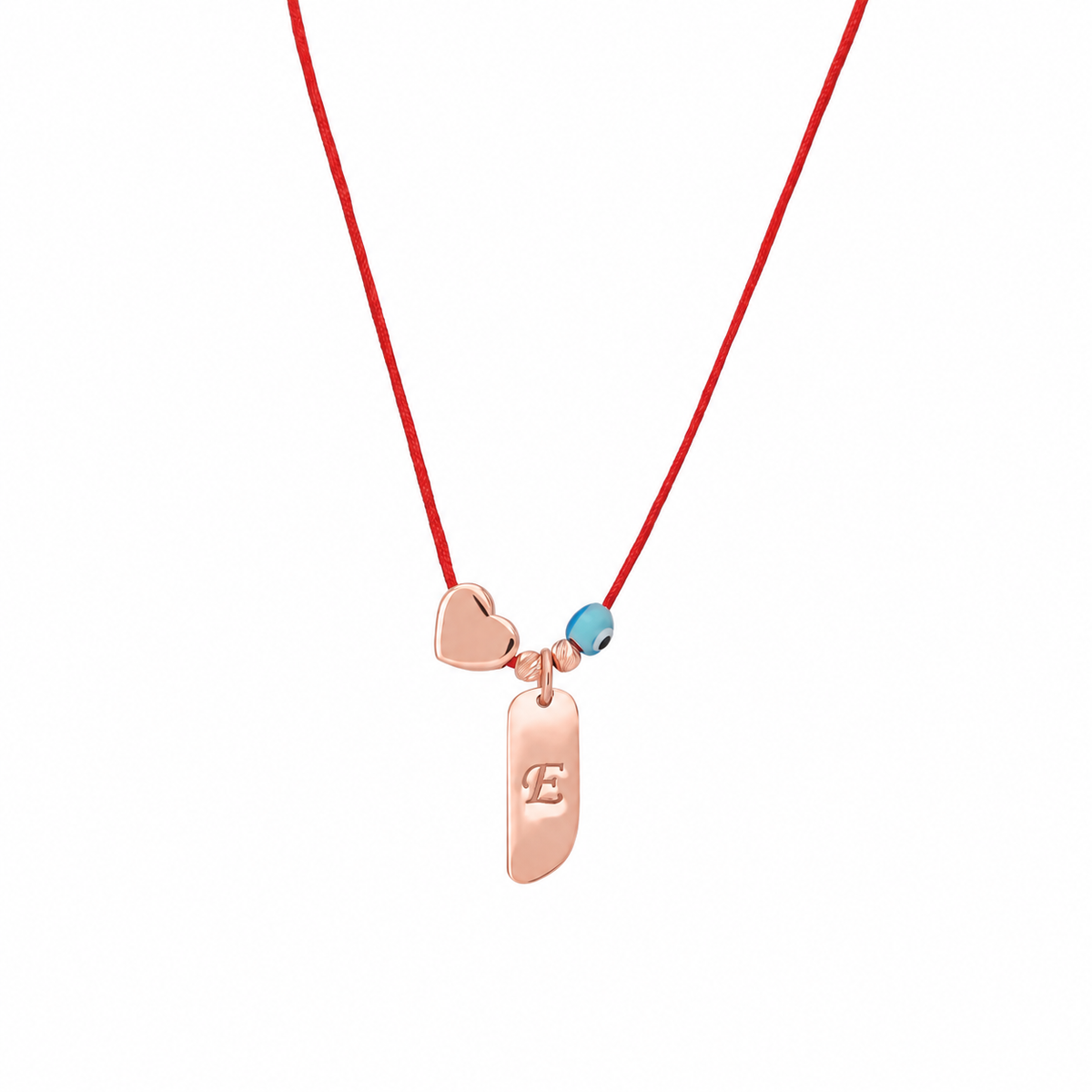 Kişiye Özel Harfli Kalp Göz Nazar Kolye | 925 Ayar Gümüş – Jeweliay Jewelry – 3 – Rose beyaz fon #RENK_rose