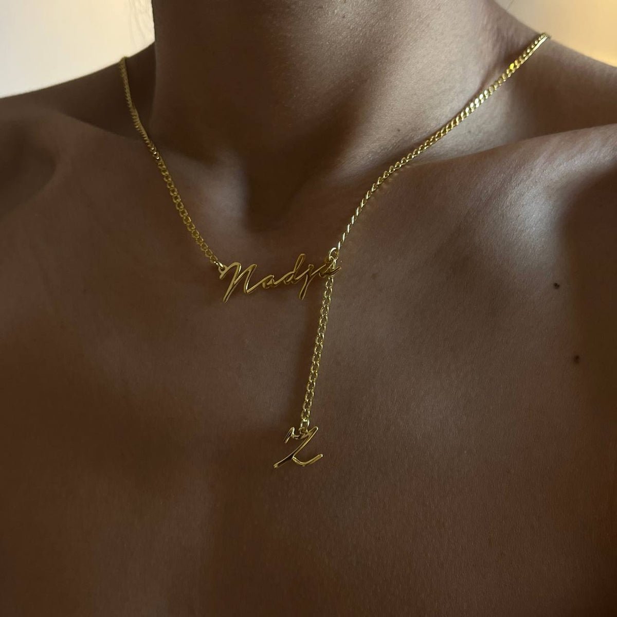 Kişiye Özel İmza İsim Yazılı Harf Sallantılı Gurmet Zincir Kolye | 925 Ayar Gümüş – Jeweliay Jewelry – 7