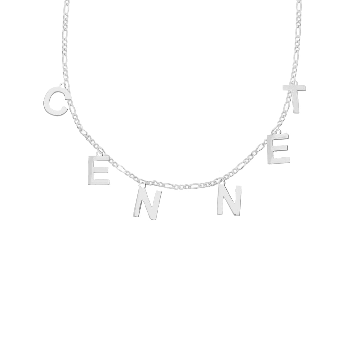 Kişiye Özel İsim Yazılı Choker Kolye | 925 Ayar Gümüş – Jeweliay Jewelry – 2 – Silver beyaz fon #RENK_silver