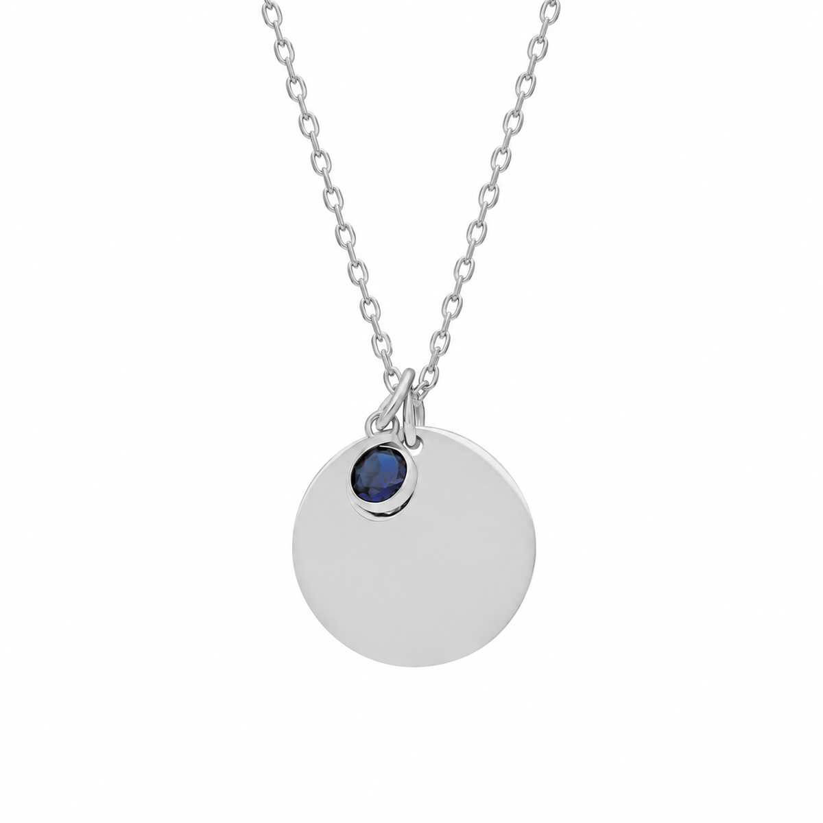 Kişiye Özel İsim Yazılı Doğum Taşı Plaka Kolye | 925 Ayar Gümüş – Jeweliay Jewelry – 5 – Silver beyaz fon #RENK_silver