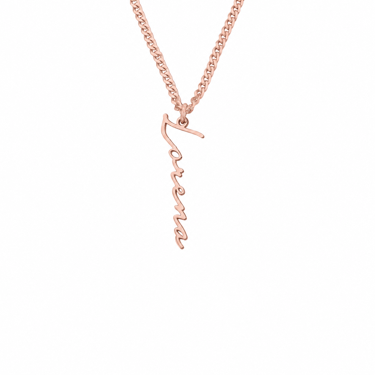 Kişiye Özel İsim Yazılı Gurmet Zincir Kolye | 925 Ayar Gümüş – Jeweliay Jewelry – 3 – Rose beyaz fon #RENK_rose