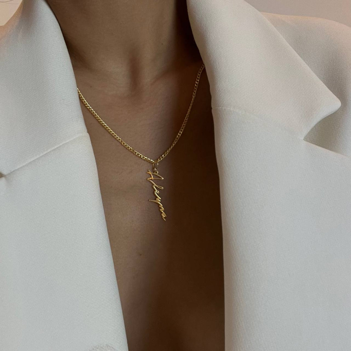 Kişiye Özel İsim Yazılı Gurmet Zincir Kolye | 925 Ayar Gümüş – Jeweliay Jewelry – 4