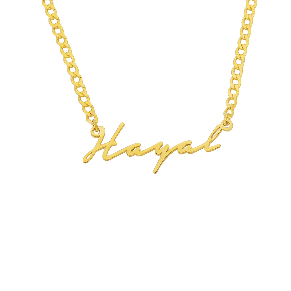Kişiye Özel İsim Yazılı İmza Gurmet Zincir Kolye | 925 Ayar Gümüş – Jeweliay Jewelry – 1 – Gold beyaz fon #RENK_gold