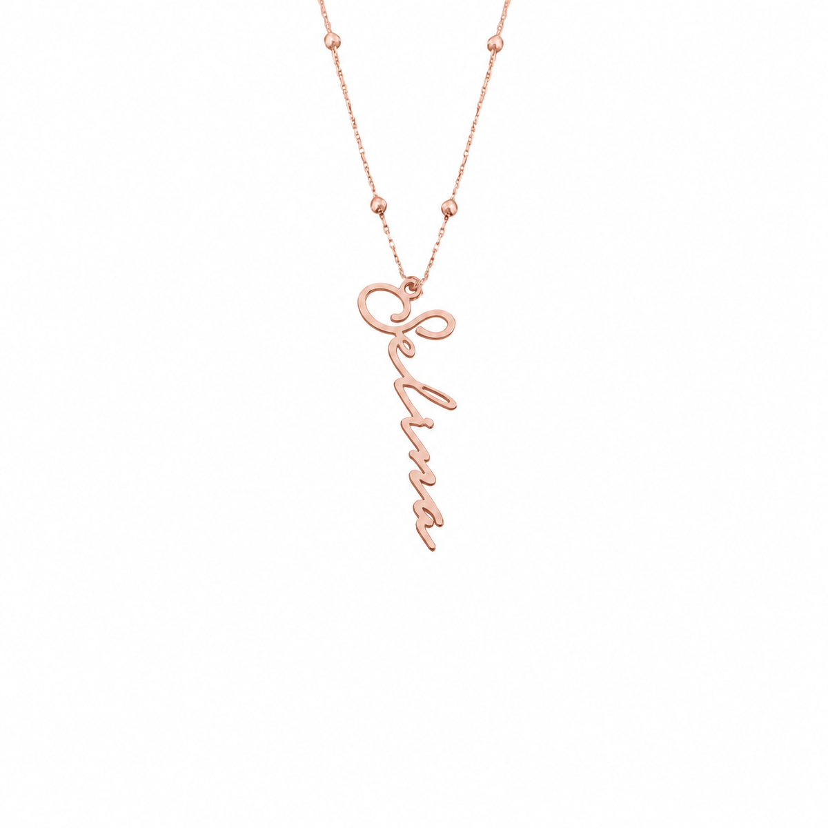 Kişiye Özel İsim Yazılı İmza Top Zincir Kolye | 925 Ayar Gümüş – Jeweliay Jewelry – 3 – Rose beyaz fon #RENK_rose