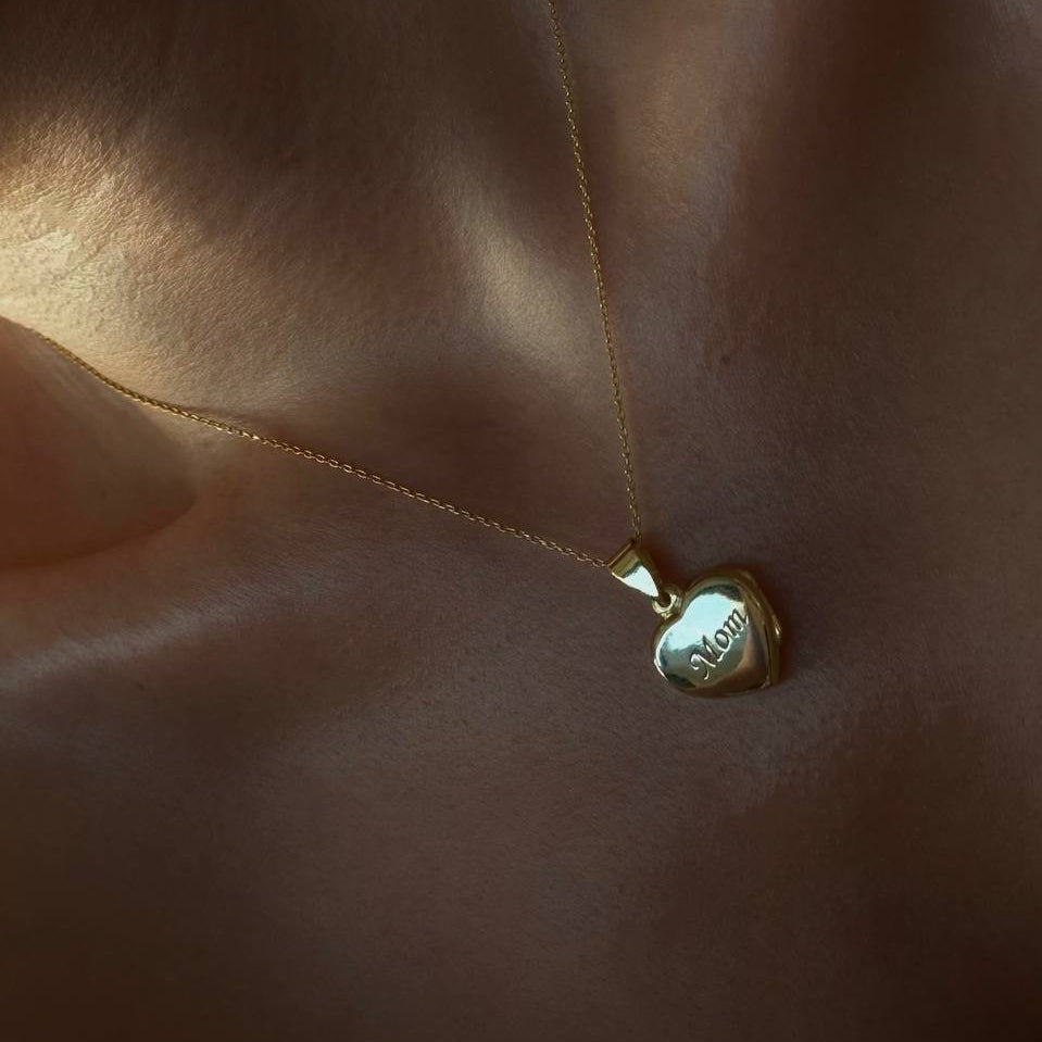 Kişiye Özel İsim Yazılı Kapaklı Kalp Kolye | 925 Ayar Gümüş – Jeweliay Jewelry – 5
