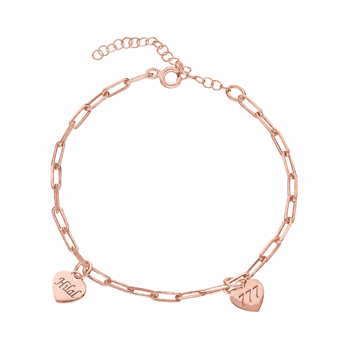 Kişiye Özel İsim Yazılı Melek Sayılı Bileklik | 925 Ayar Gümüş – Jeweliay Jewelry – 3 – Rose beyaz fon #RENK_rose