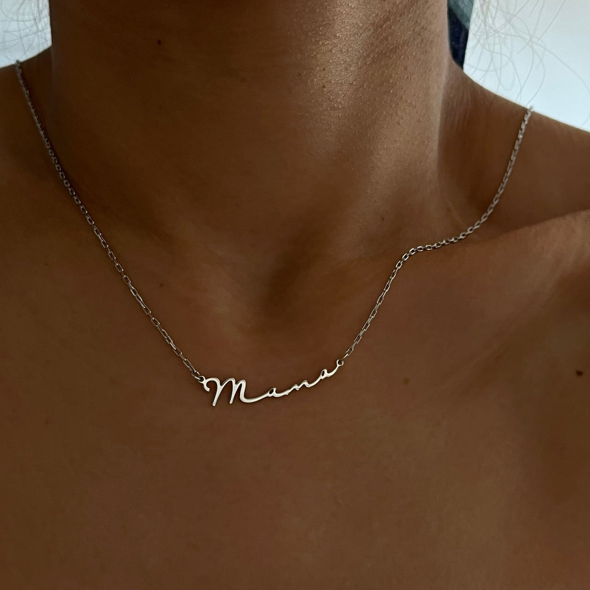Kişiye Özel İsim Yazılı Notera Font Kolye | 925 Ayar Gümüş – Jeweliay Jewelry – 4