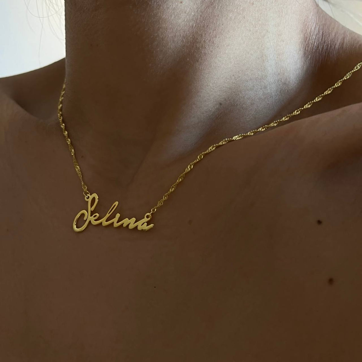 Kişiye Özel İsim Yazılı Notera Font Singapur Zincir Kolye | 925 Ayar Gümüş – Jeweliay Jewelry – 5