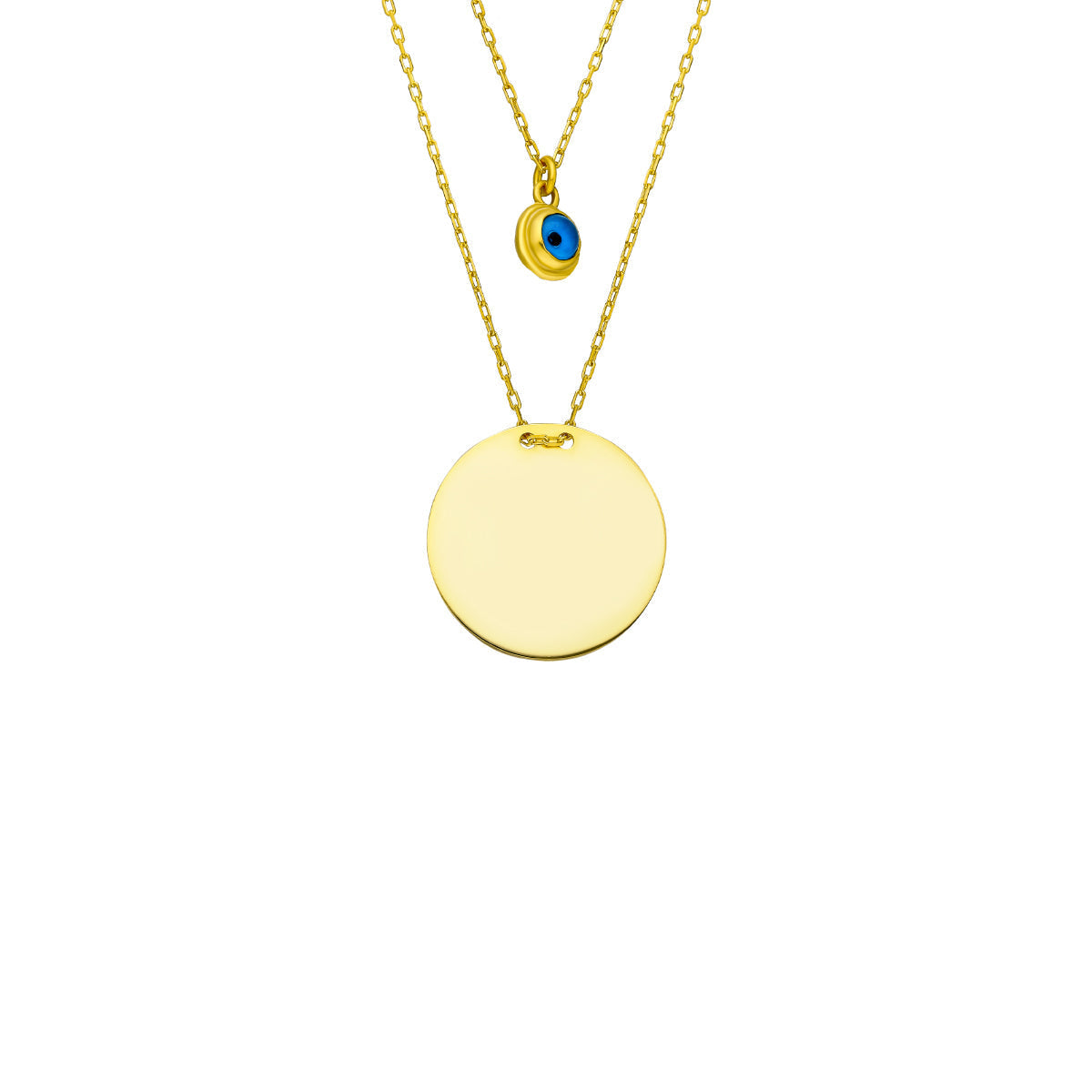 Kişiye Özel İsim Yazılı Plaka Göz Nazar Kombin Kolye | 925 Ayar Gümüş – Jeweliay Jewelry – 1 – Gold beyaz fon #RENK_gold