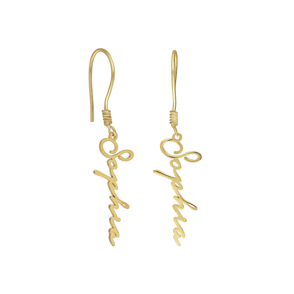 Kişiye Özel İsim Yazılı U Mengeç Küpe | 925 Ayar Gümüş – Jeweliay Jewelry – 1 – Gold beyaz fon #RENK_gold