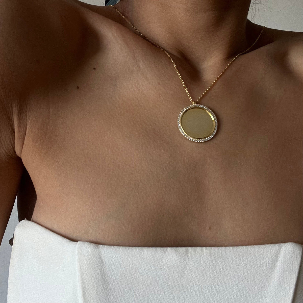 Kişiye Özel İsim Yazılı Zirkon Taşlı Plaka Kolye | 925 Ayar Gümüş – Jeweliay Jewelry – 4