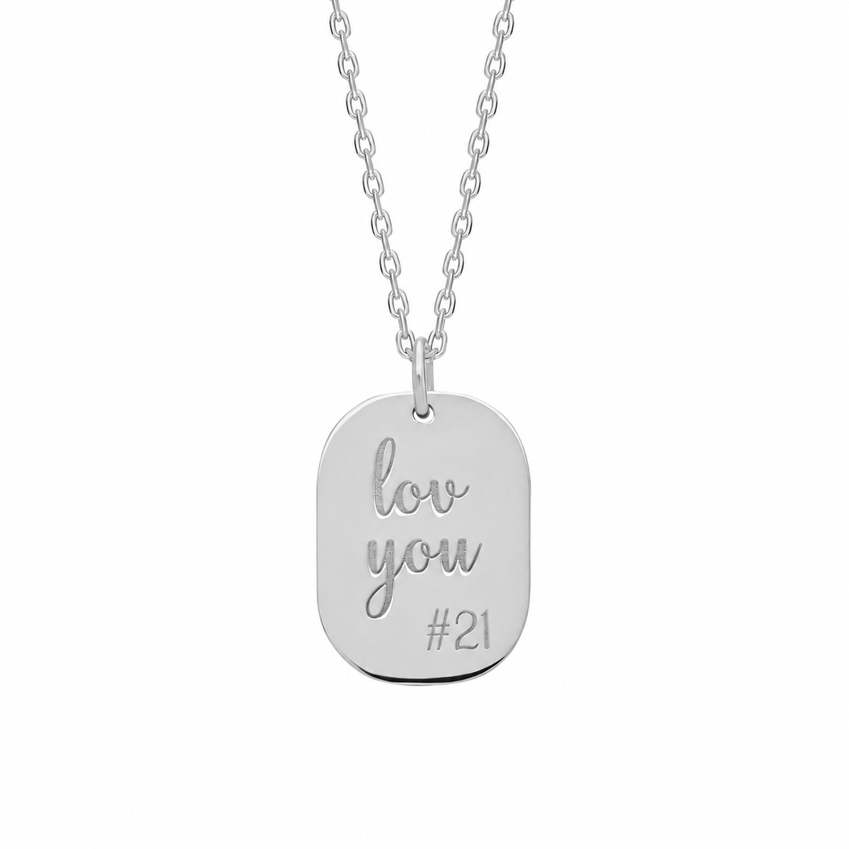 Kişiye Özel Kazımalı Oval Kolye | 925 Ayar Gümüş – Jeweliay Jewelry – 2 – Silver beyaz fon #RENK_silver